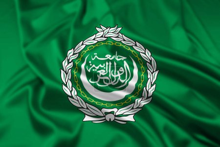 The Flag of The Arab League with a Ripple Effect