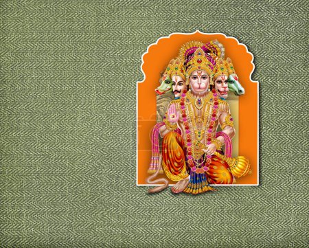 3d Illustration du dieu indien Hanuman pour fonds d'écran