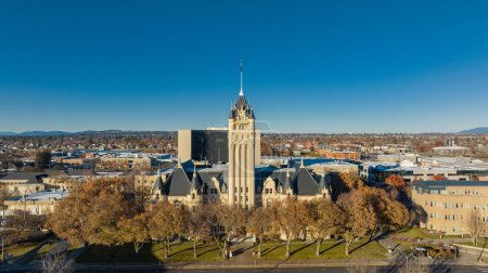 Foto de Spokane superior palacio de justicia edificio del gobierno mallon avenida - Imagen libre de derechos
