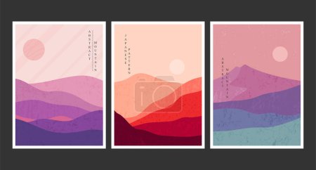 Illustration for Abstract mountain painting, Abstract background, Premium Vector - Royalty Free Image