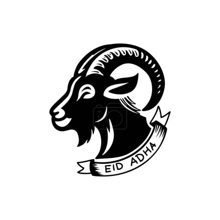 Illustration for A design element for the celebration of Eid al-Adha - Royalty Free Image