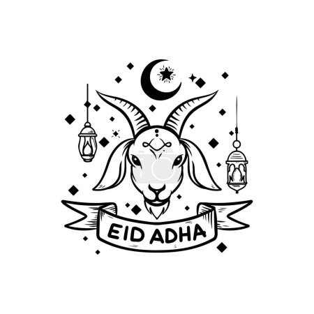 un elemento de diseño para la celebración de Eid al-Adha