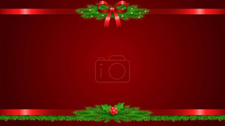 Einfache und moderne neue Design Red Christmas Hintergrund