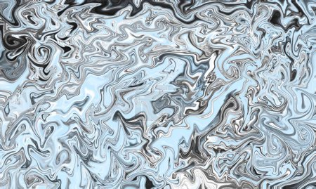 Téléchargez les photos : Fond liquide ondulé de couleur noire et blanche - Texture de l'eau - en image libre de droit