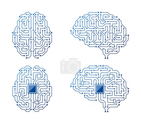 Téléchargez les illustrations : Cerebellar Electric Circuit, Pathways Indicate Flow Of Electrical Signals Of Neurons Forming Complex Communication System Within Brain For Processing Information. Cartoon Vector Illustration - en licence libre de droit