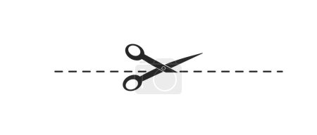 Photo for Scissors icon.vector logo template idea concept - Royalty Free Image