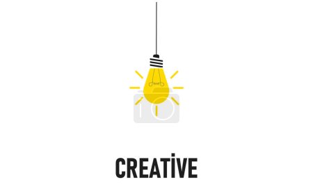 Téléchargez les illustrations : Ampoule lumineuse 2024 nouvelle année créative. Concept du plan annuel 2024. entreprise créativité idée nouvelle découverte innovation technologie. - en licence libre de droit