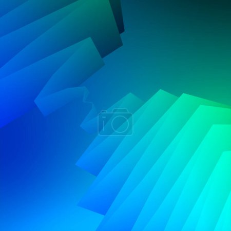 Photo for Zigzag pattern, with a trendy neon colored gradient. Abstract creative design background. Modern 3d rendering graphic. Digital illustration - Royalty Free Image