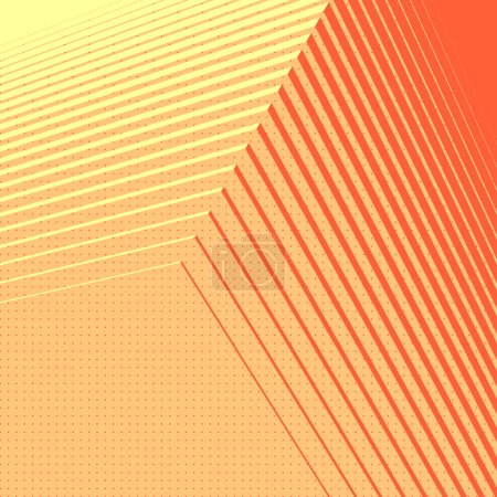Photo for Abstract simple business background with orange colored geometric shapes. Creative concept design. 3d rendering digital illustration - Royalty Free Image