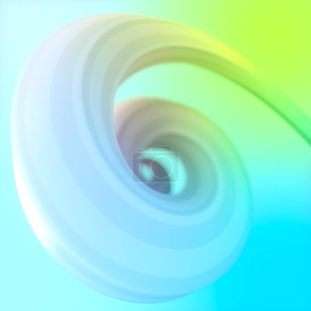 Foto de Ilustración digital de hélice de color neón. Estilo de gráficos futuristas. Símbolo de ilusión óptica. Arte moderno. renderizado 3d - Imagen libre de derechos