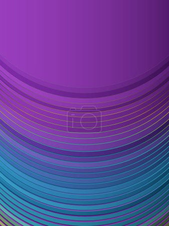 Photo for Multicolored abstract background of rounded lines. Modern art design. 3d rendering digital illustration - Royalty Free Image