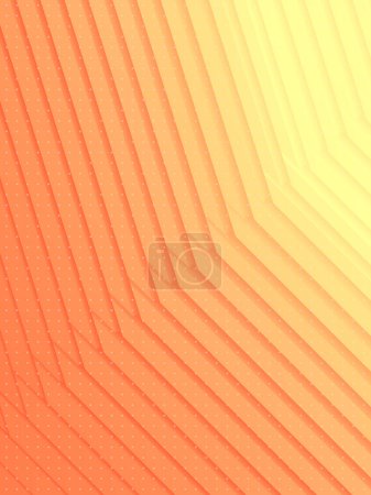 Photo for Abstract business background with simple geometric shapes and trendy orange and yellow gradient. Creative concept design. 3d rendering digital illustration - Royalty Free Image