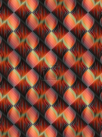 Foto de Patrón de voltear páginas con un gradiente rayado escalonado. Diseño abstracto de arte moderno. Fondo geométrico. 3d representación ilustración digital - Imagen libre de derechos