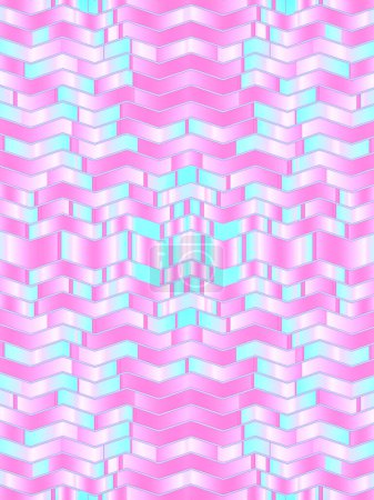 Photo for Pattern of neon colored stripes. Art design background. 3d rendering digital illustration - Royalty Free Image