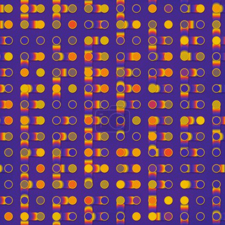 Téléchargez les photos : Cartoon maze with trendy multicolored gradient. Bright abstract background. 3d rendering digital illustration - en image libre de droit
