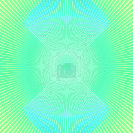 Téléchargez les photos : Cercle de lignes radiales de couleur verte. Arrière-plan géométrique abstrait. Design de couverture. Illustration numérique de rendu 3D - en image libre de droit