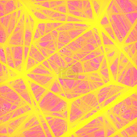 Foto de Abstract pattern of chaotically reflected lines. Creative modern design. Grunge texture. 3d rendering digital illustration - Imagen libre de derechos