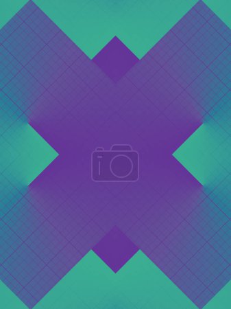 Foto de Kaleidoscopic pattern with trendy gradient. Abstract creative design background. 3d rendering digital illustration - Imagen libre de derechos