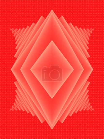 Foto de 3d rendering digital illustration with kaleidoscopic pink zigzag pattern. 3d rendering abstract background. Modern design - Imagen libre de derechos