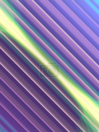 Foto de Diagonally gradient waves. Fancy glowing neon-colored background. Minimal creative design. Business concept. 3d rendering digital illustration - Imagen libre de derechos