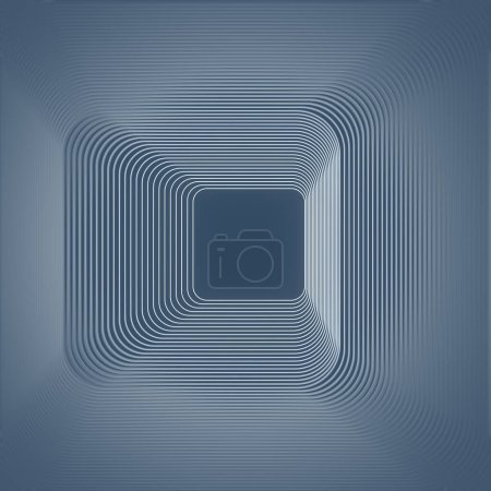 Photo for Abstract linear pattern. Line art. Creative background. 3d rendering modern style. Geometric element. Digital illustration - Royalty Free Image