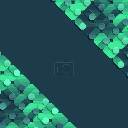 Téléchargez les photos : Illustration numérique abstraite d'un motif coloré dans des tons néon. Fond lumineux. Design créatif moderne. Rendu 3d - en image libre de droit