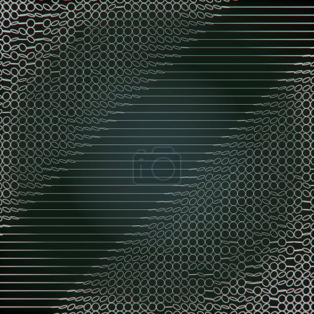 Foto de 3d representación de ilustración digital de formas geométricas blancas simples sobre un fondo oscuro. Patrón abstracto en estilo moderno - Imagen libre de derechos