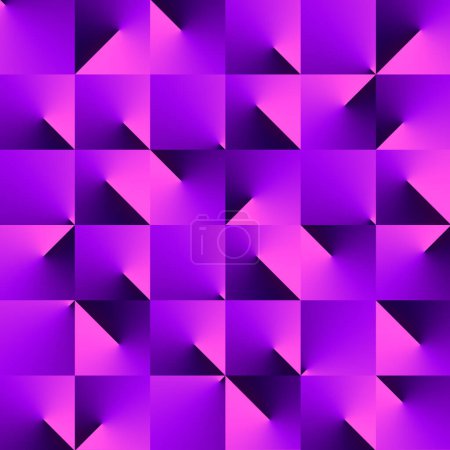 Foto de Fondo con degradado rosa y violeta de moda. 3d representación de ilustración digital para el diseño de su proyecto. Estilo de tecnología futurista - Imagen libre de derechos