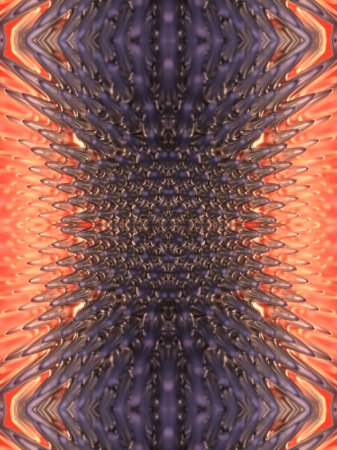 Téléchargez les photos : Illustration numérique de rendu 3d avec surface ferromagnet fantastique. Composition graphique abstraite. Élément design. Contexte créatif - en image libre de droit