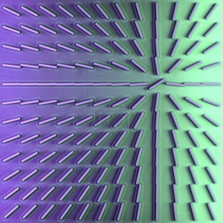 Foto de Fondo digital abstracto con patrón de formas rectangulares. Ilustración futurista de la representación 3d. Concepto tecnológico - Imagen libre de derechos