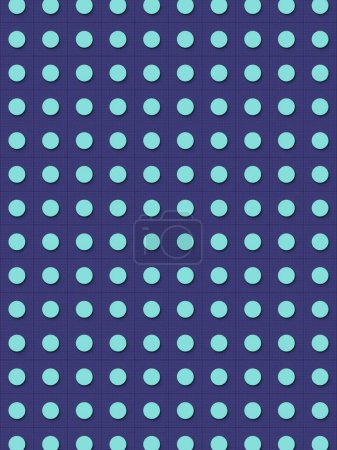 Photo for Geometric polka-dot pattern. Modern concept background. Creative design. 3d rendering digital illustration - Royalty Free Image