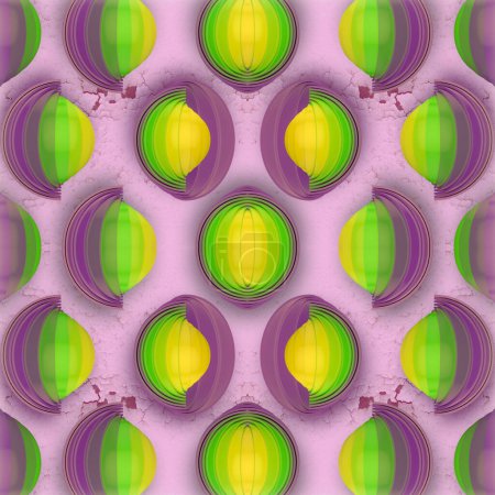 Foto de Patrón simétrico colorido abstracto. Fondo de arte geométrico. 3d representación ilustración digital - Imagen libre de derechos