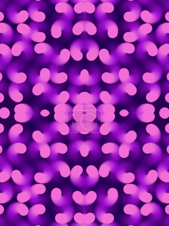 Foto de El patrón simétrico de objetos en forma de espiral con efecto de profundidad de campo aporta energía positiva. Fondo concepto moderno. 3d representación ilustración digital - Imagen libre de derechos