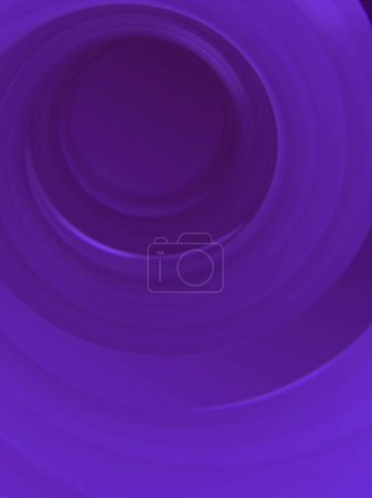 Foto de Un gran objeto redondo curvado con un tono púrpura profundo y rico. Estilo moderno abstracto. 3d renderizado fondo ilustración digital - Imagen libre de derechos