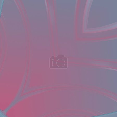 Foto de Ilustración digital abstracta con un gradiente rosa y azul que parece un fondo de pantalla o elemento decorativo. Estilo contemporáneo y artístico. renderizado 3d - Imagen libre de derechos