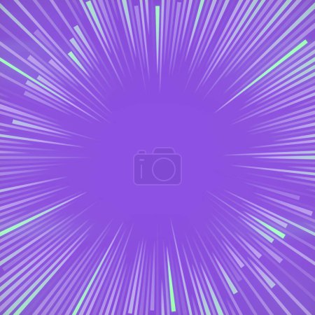 Téléchargez les photos : Design lumineux et coloré avec fond violet et motifs de lignes circulaires. Composition visuellement attrayante. Style abstrait. Illustration numérique de rendu 3D - en image libre de droit
