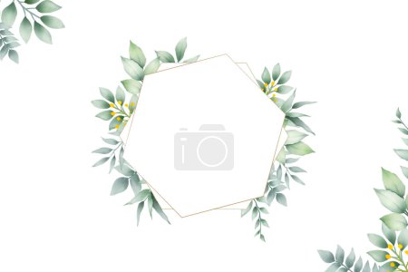 Téléchargez les photos : Beau fond feuilles florales aquarelle - en image libre de droit