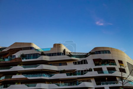 Photo for CityLife luxury residential complex in Milan, designed by architect Zaha Hadid. Milan, Italy . High quality photo - Royalty Free Image