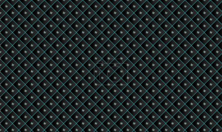 Illustration for Black gradient vector seamless pattern. Modern stylish texture. Repeating geometric background with trapezoid. Trendy hipster sacred geometry. Background for skinali pattern in classic style. EPS - Royalty Free Image