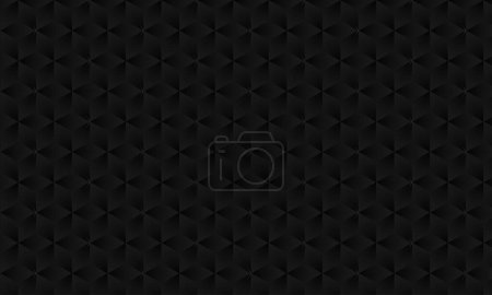 Ilustración de Patrón de gradiente negro oscuro realista 3D. Textura cubo moderno. patrón sin costuras Fondo. Repetir azulejos. Elementos volumétricos triangulares de diferente tamaño aleatorio. Ilustración 3D. EPS 10 - Imagen libre de derechos