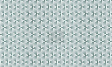 Ilustración de Patrón de degradado de zinc y blanco realista en 3D. Textura cubo moderno. patrón sin costuras Fondo. Repetir azulejos. Elementos volumétricos triangulares de diferente tamaño aleatorio. Ilustración 3D. EPS 10 - Imagen libre de derechos