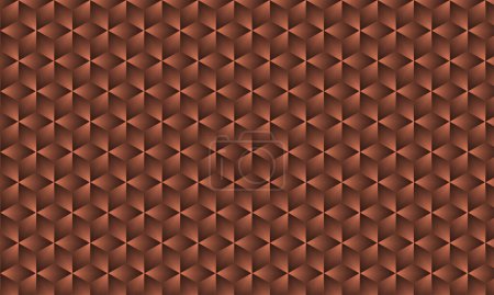 Ilustración de Patrón de gradiente marrón y negro realista 3D. Textura cubo moderno. patrón sin costuras Fondo. Repetir azulejos. Elementos volumétricos triangulares de diferente tamaño aleatorio. Ilustración 3D. EPS 10 - Imagen libre de derechos