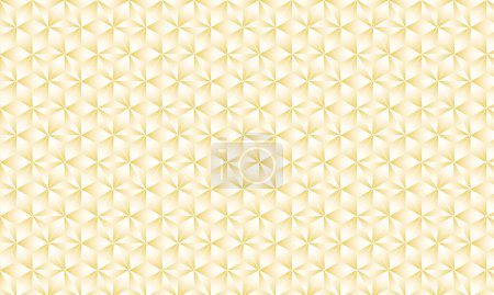 Ilustración de Patrón de gradiente blanco amarillento realista 3D. Textura cubo moderno. patrón sin costuras Fondo. Repetir azulejos. Elementos volumétricos triangulares de diferente tamaño aleatorio. Ilustración 3D. EPS 10 - Imagen libre de derechos