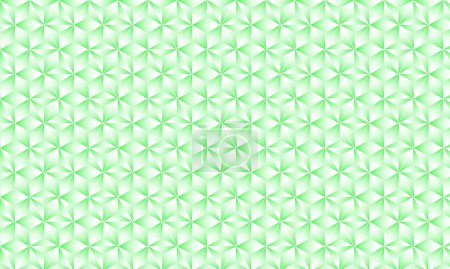 Ilustración de Patrón de gradiente verde y blanco realista 3D. Textura cubo moderno. patrón sin costuras Fondo. Repetir azulejos. Elementos volumétricos triangulares de diferente tamaño aleatorio. Ilustración 3D. EPS 10 - Imagen libre de derechos