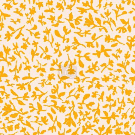 Illustration for Vector illustration of seamless floral pattern - Royalty Free Image