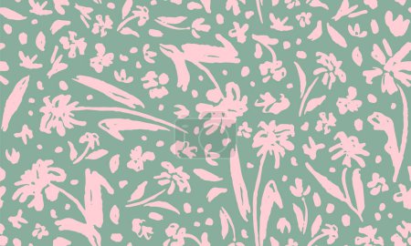 Illustration for Seamless floral pattern for background, vector illustration - Royalty Free Image