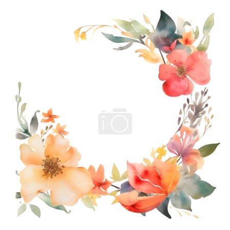 Téléchargez les photos : Invitation florale rustique avec des tons terreux et des textures naturelles - en image libre de droit
