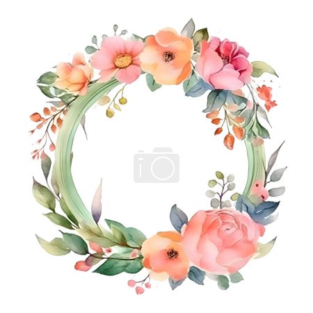 Téléchargez les photos : Bordure florale vintage avec roses et feuilles. Parfait pour les invitations et les cartes d'anniversaire. fond blanc - en image libre de droit