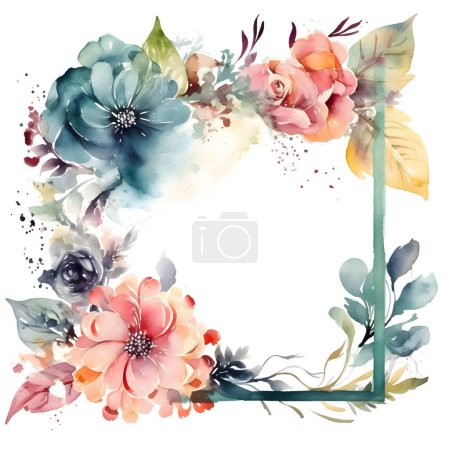 Téléchargez les photos : Invitation florale rustique avec des tons terreux et des textures naturelles - en image libre de droit