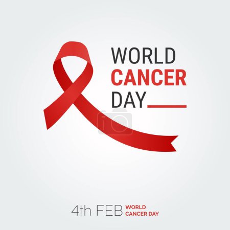 Illustration for 4th Feb World Cancer Day - Royalty Free Image